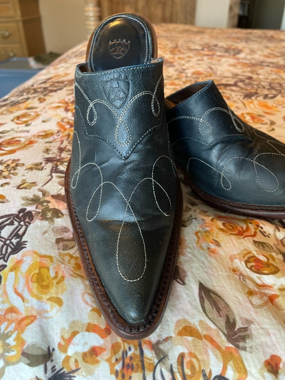 Ariat Leather Western Mule Clogs - Picture 3 of 7